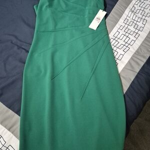 Calvin Klein Strapless Teal Dress
